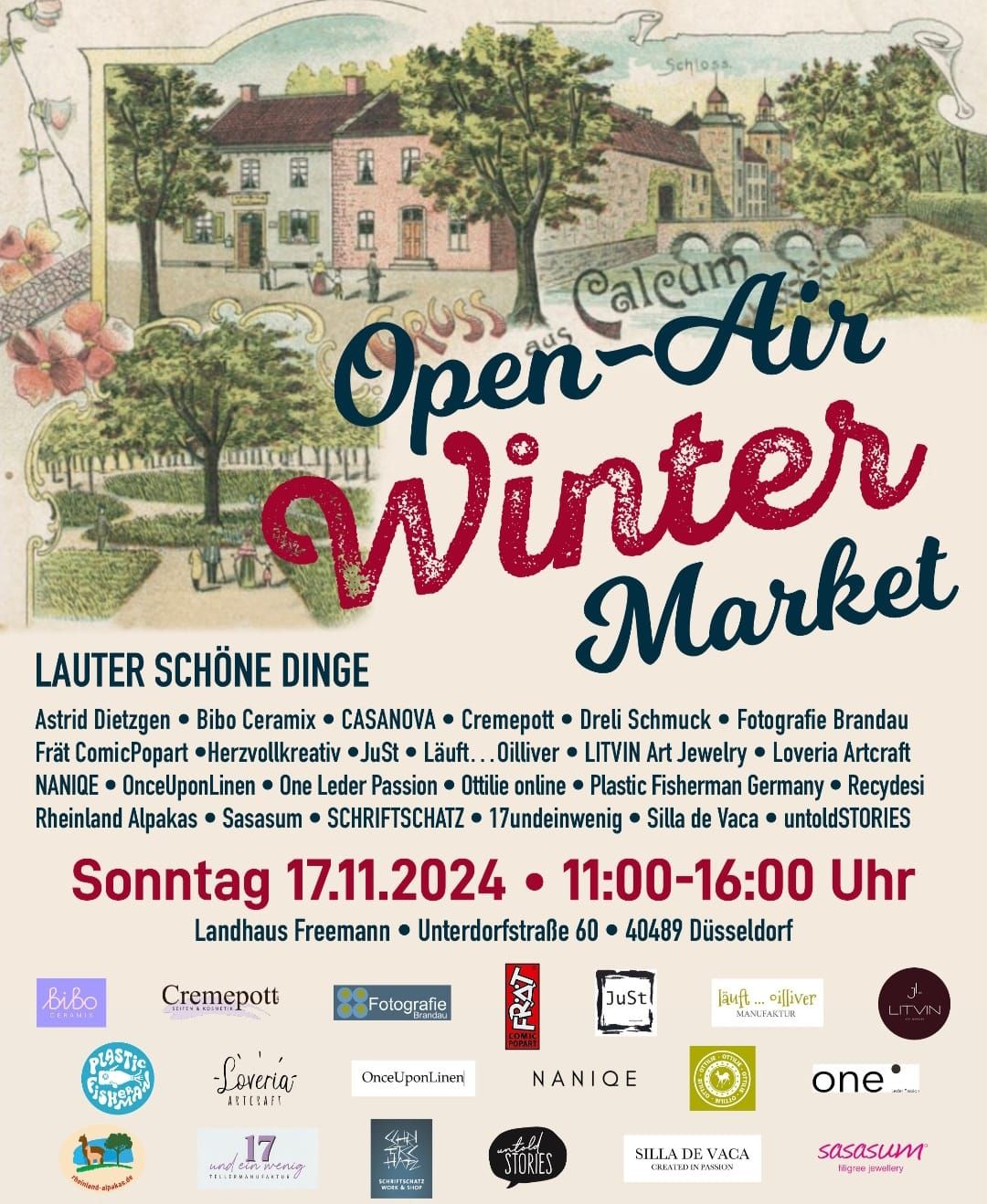 Alpakashop-Stand auf dem Freemann-Open-Air Winter Market