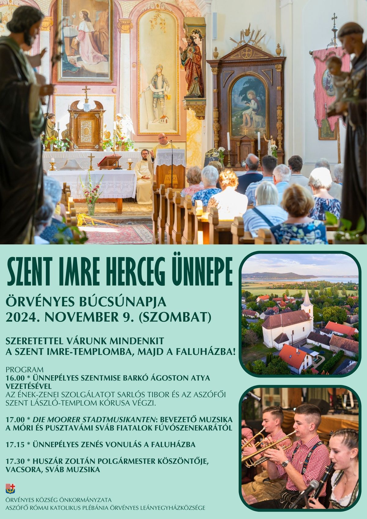 SZENT IMRE HERCEG \u00dcNNEPE - \u00d6RV\u00c9NYES B\u00daCS\u00daNAPJA