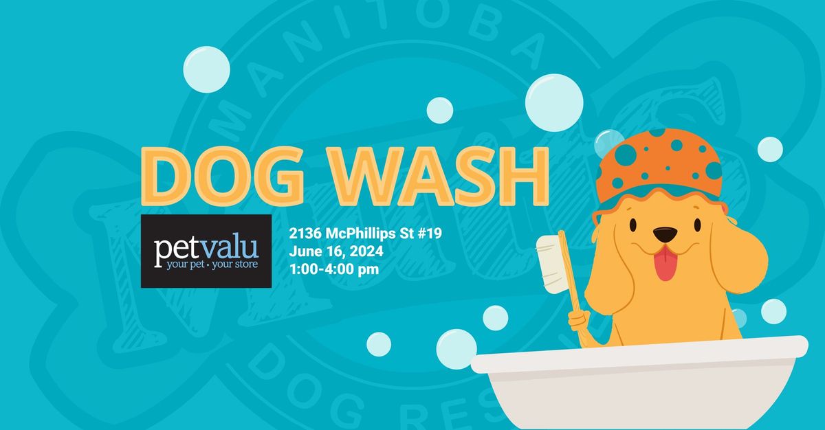 Dog Wash at Pet Valu McPhillips in Support of Manitoba Mutts 