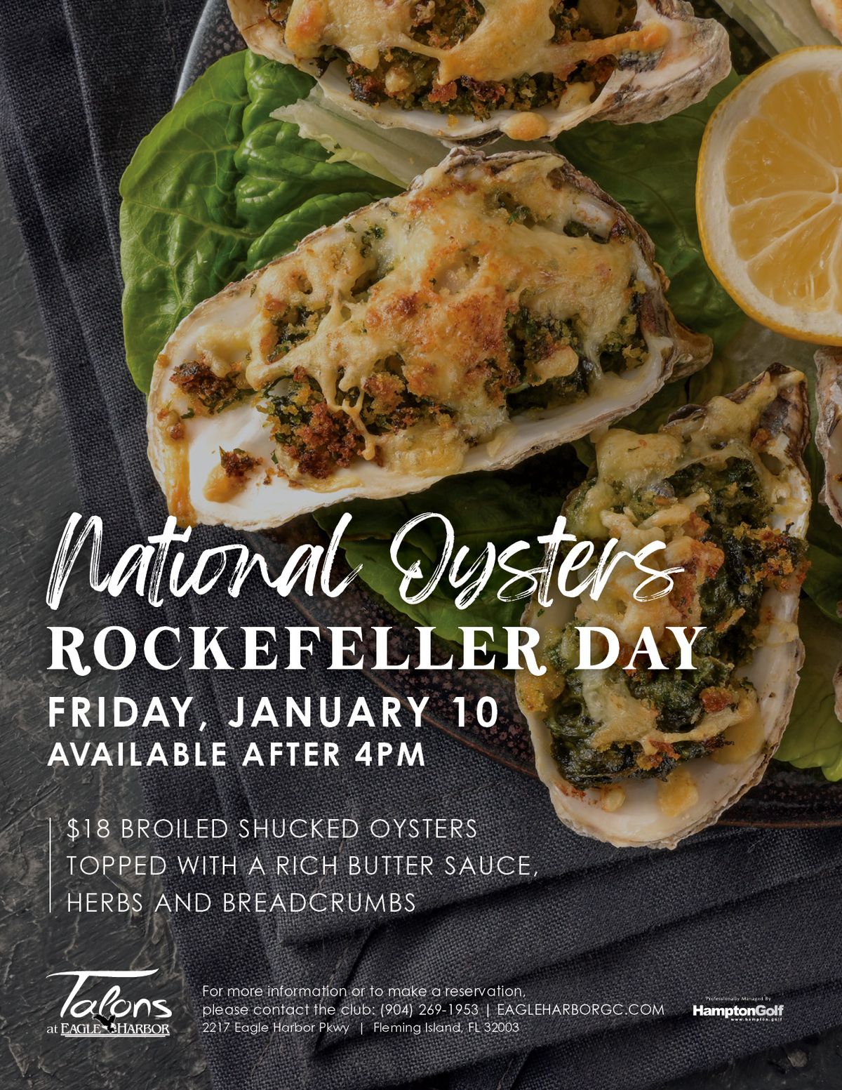 National Oysters Rockefeller Day