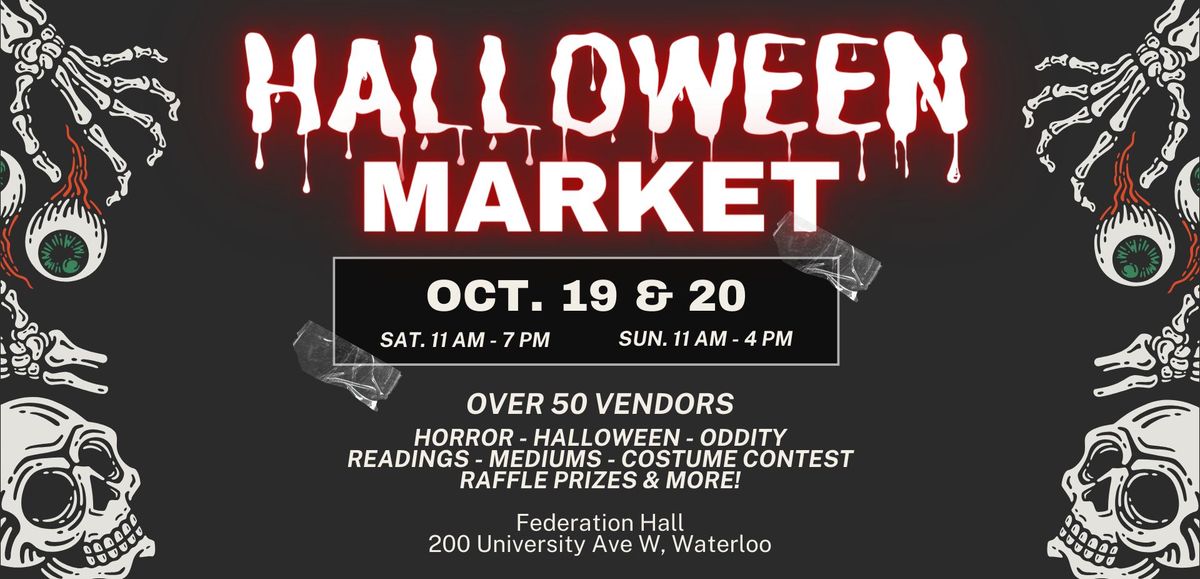 Weekend Halloween Market - Federation Hall - Free Entry!