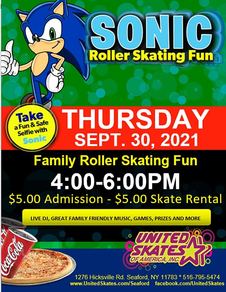Roller Skate with Sonic the Hedgehog, United Skates of America Roller