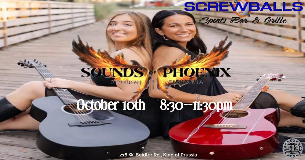 Screwballs Thirsty Thursday features live music by Sounds of Phoenix!  Join us!