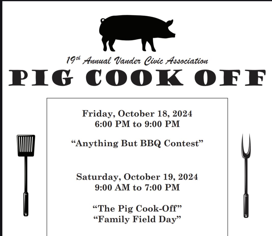 19th Annual Vander Pig Cook Off 