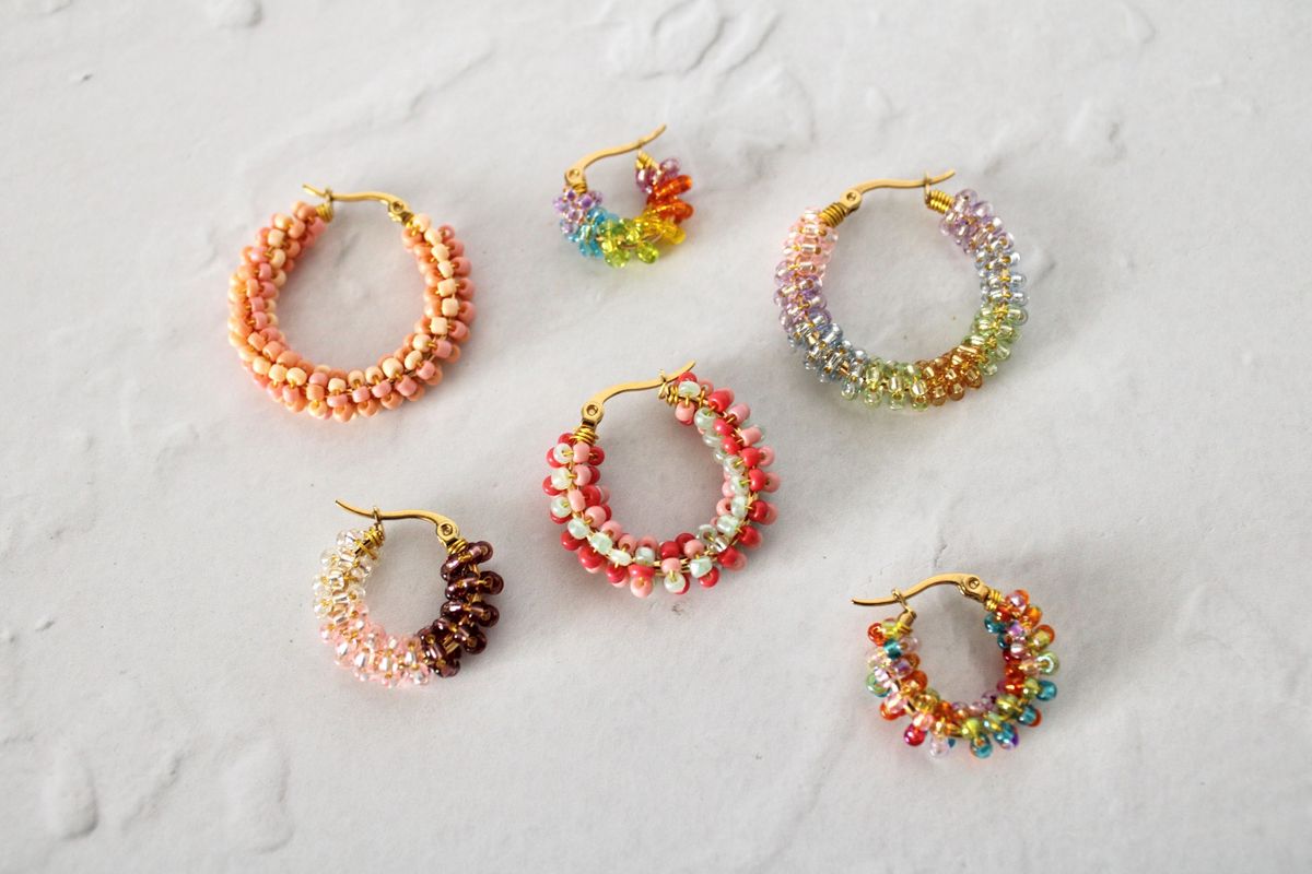 Confetti Hoop Earrings Workshop