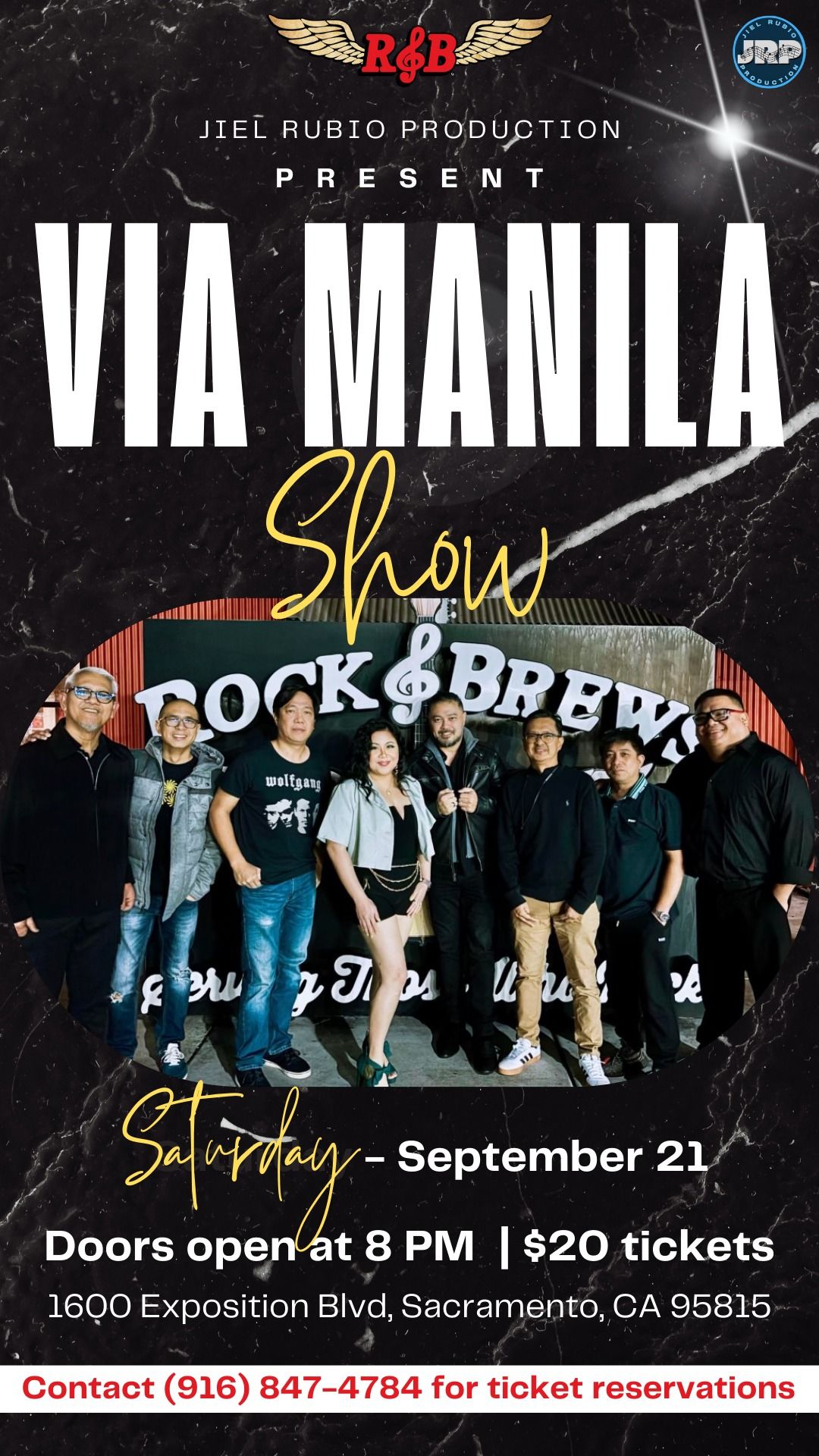 Live performance by "VIA MANILA" at Rock & Brews