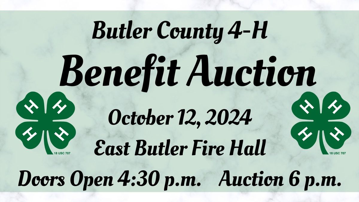 Butler County 4-H Benefit Auction