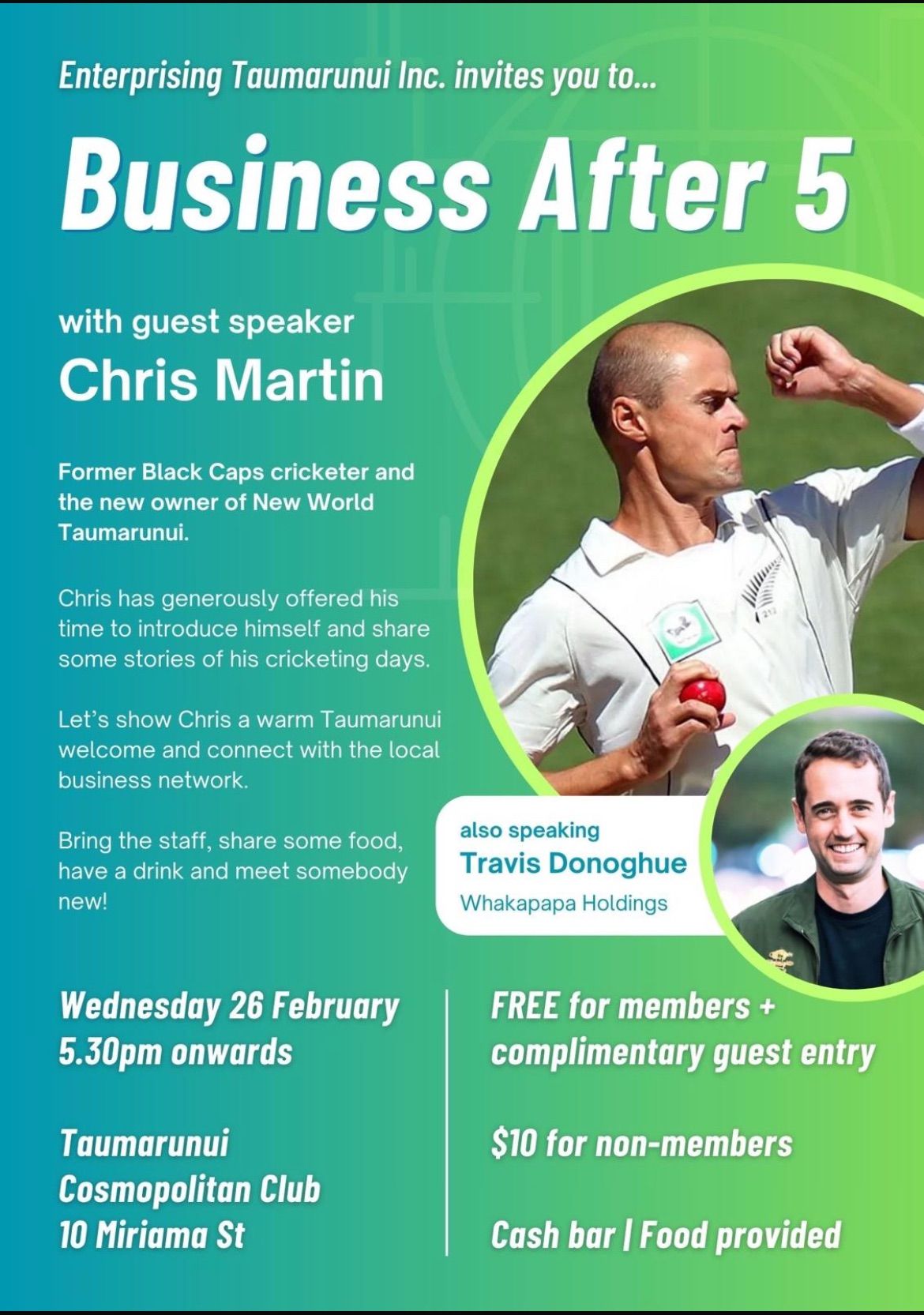 Business After 5 - Chris Martin & Travis Donoghue