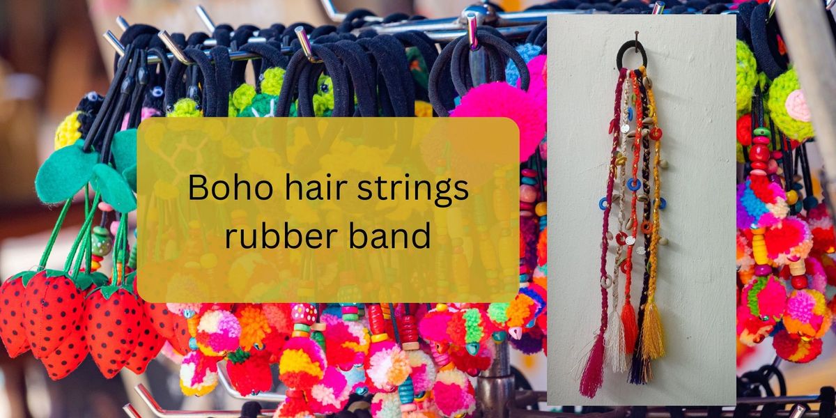 Boho hair strings rubber band