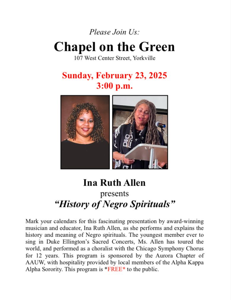 History of Negro Spirituals Presentation by Ina Ruth Allen