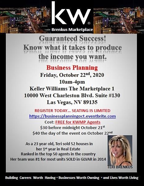 Business Planning  of a Millionaire Real Estate Agent