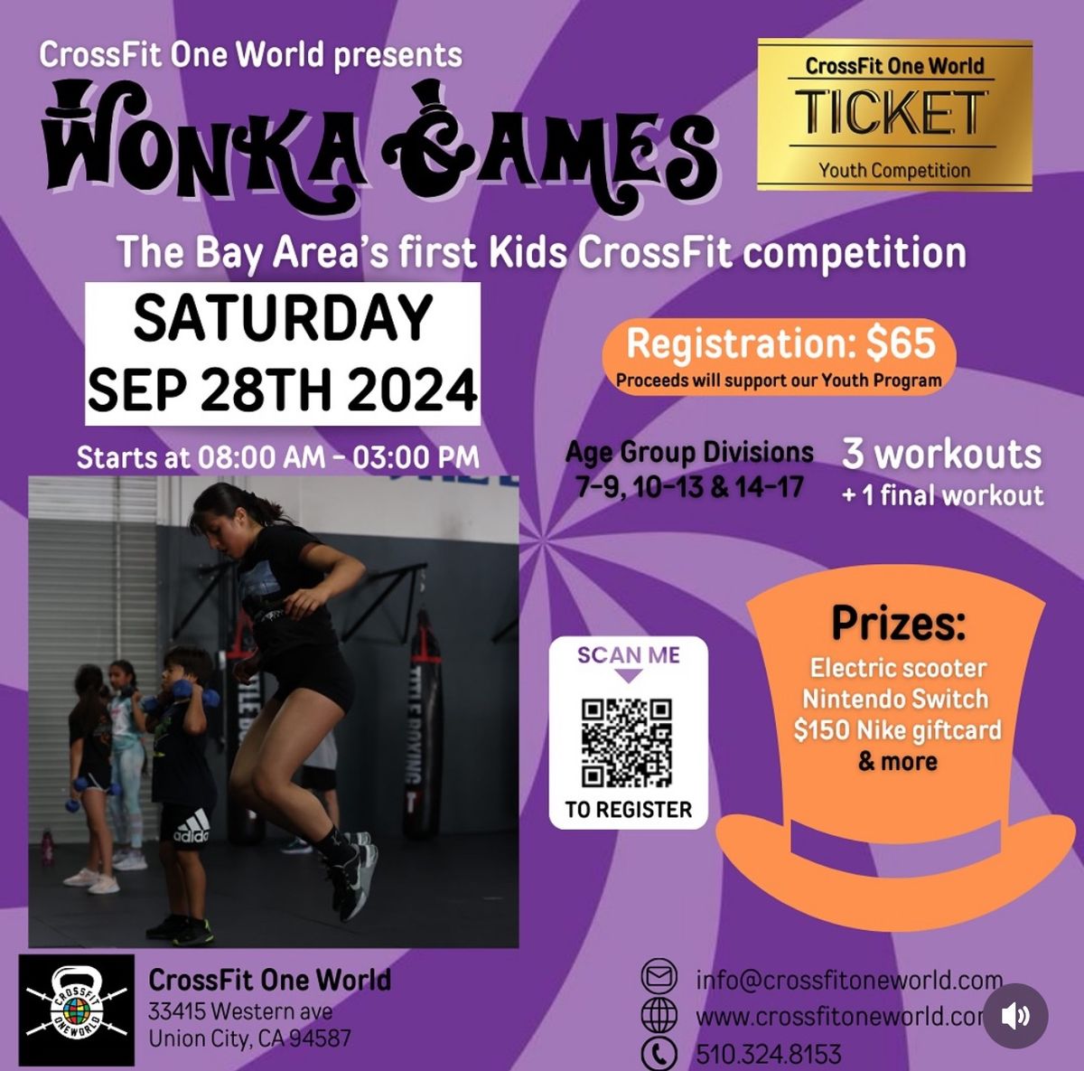 CrossFit One World Wonka Games for Kids and Teens 