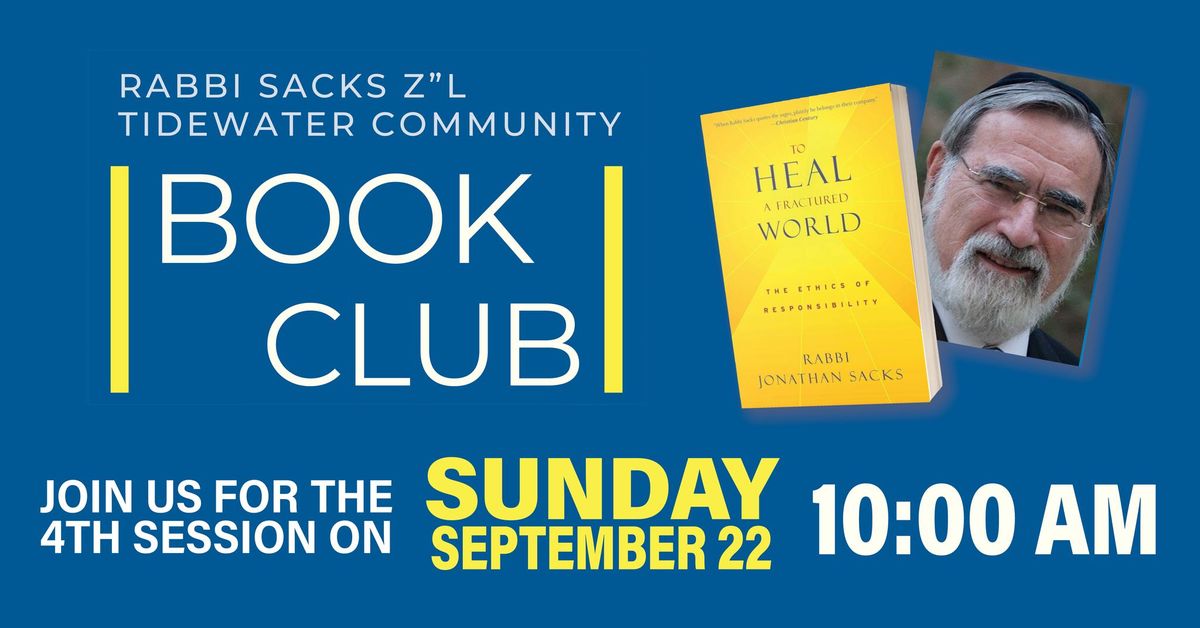 Rabbi Sacks Book Club