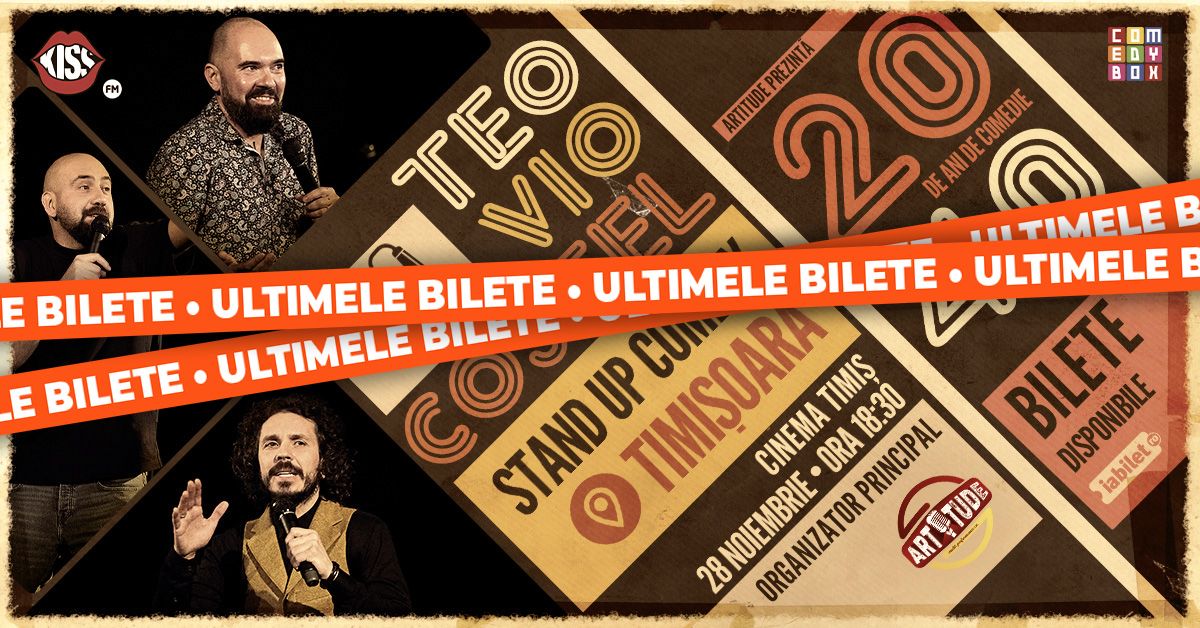 TIMI\u0218OARA | Teo, Vio \u0219i Costel - 20 de ani de comedie \u00een 40 de ora\u0219e | Stand Up Comedy Show