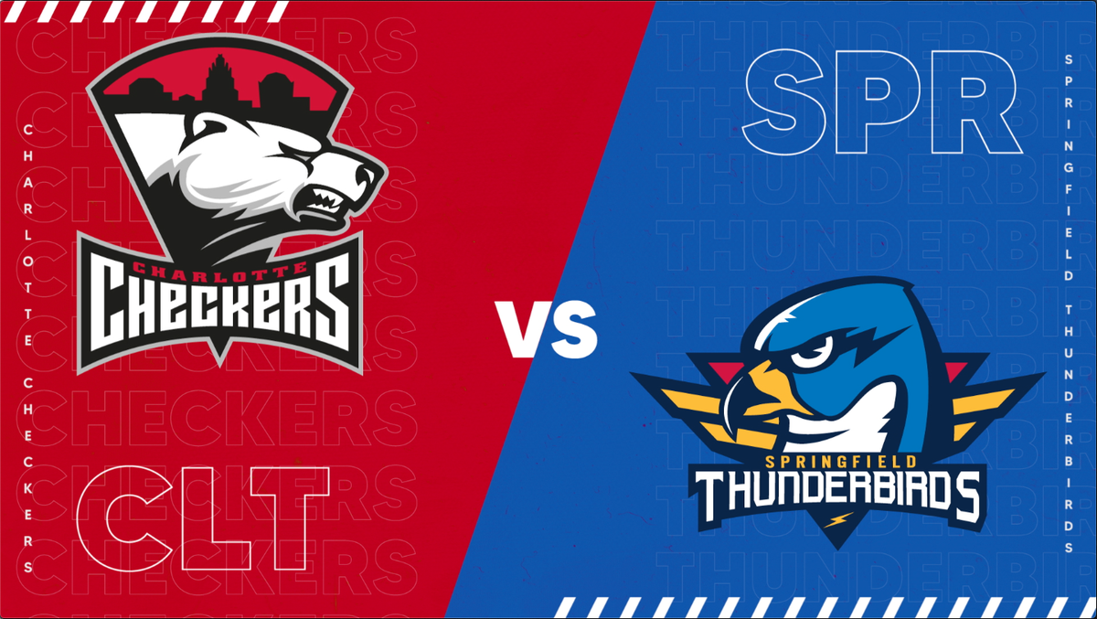 Charlotte Checkers at Springfield Thunderbirds