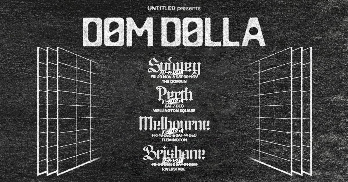 Dom Dolla Australia Tour 2024 | SYD (NEW SHOW)