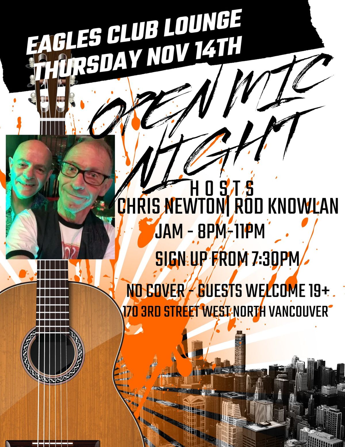 Open Mic Night with Chris Newton & Rod Knowlan