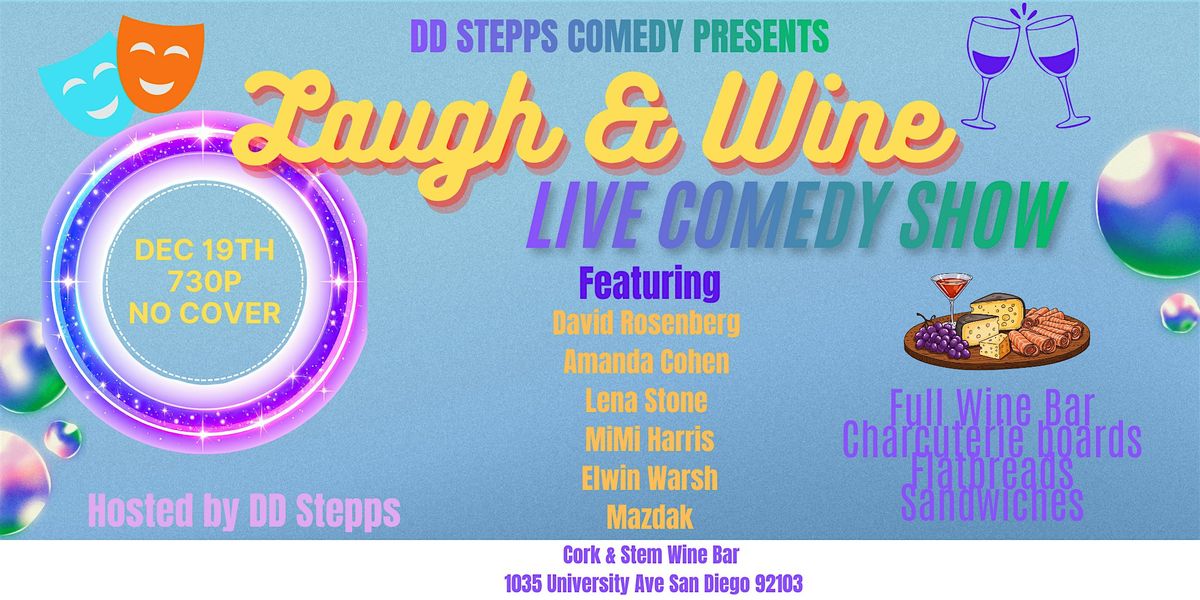 Laugh & Wine Live Comedy Show