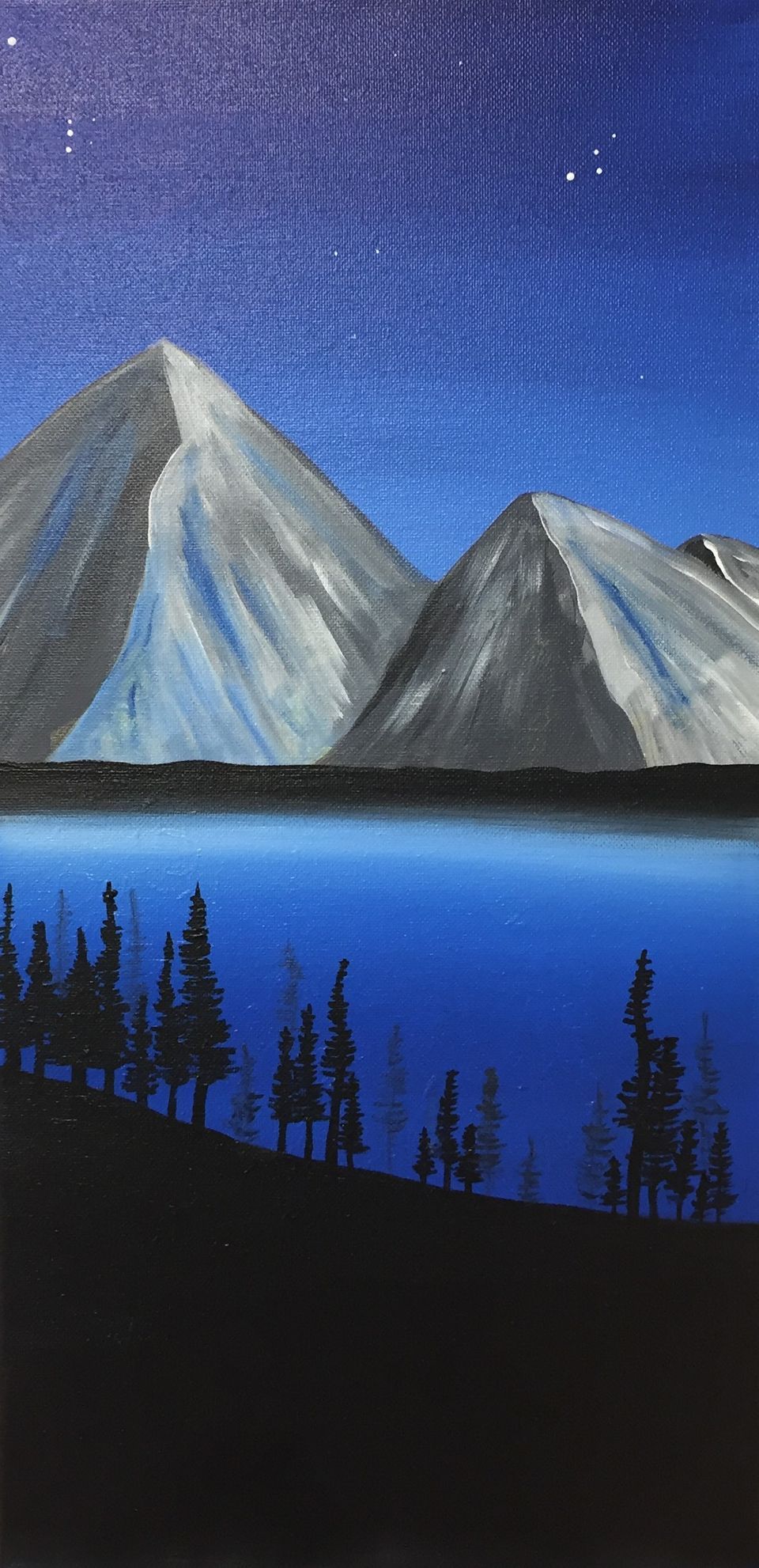 Alaskan Mountains-10x20 ($25)