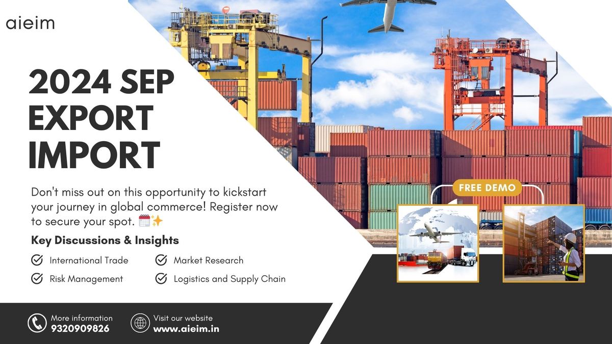 Export Import Management Free Demo Lecture