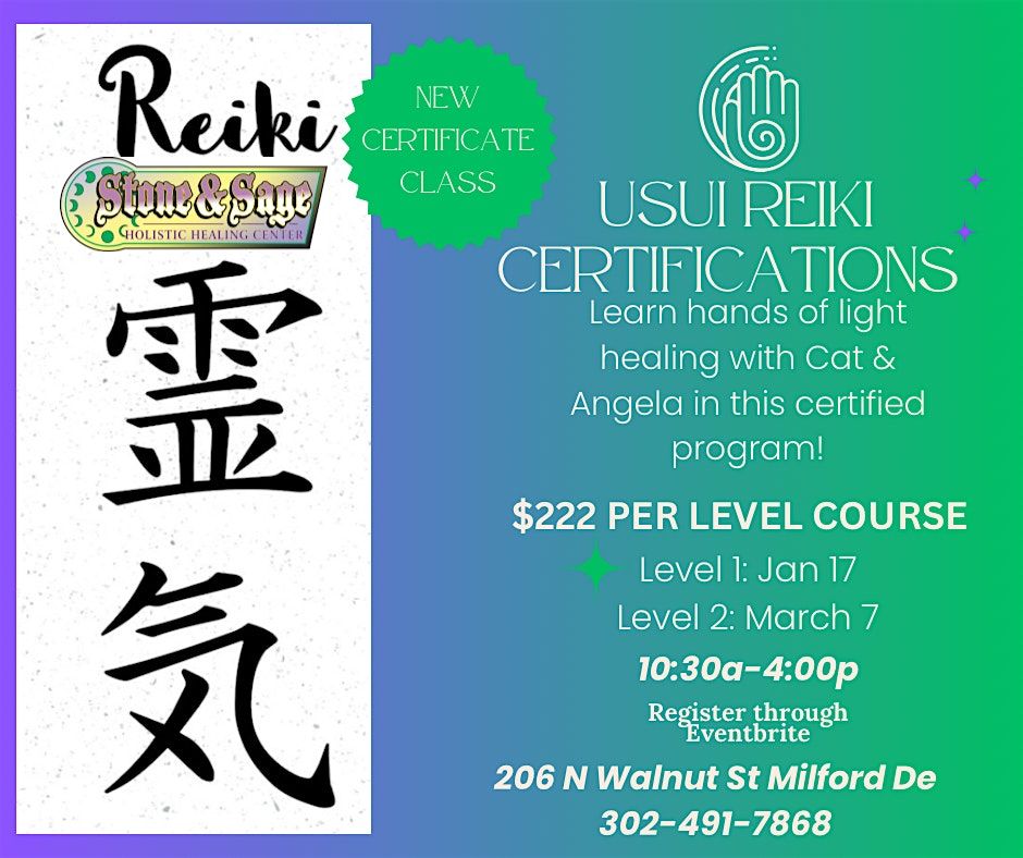 Usui Reiki Level 2 Training with Reiki Masters Cat & Miss Coexist