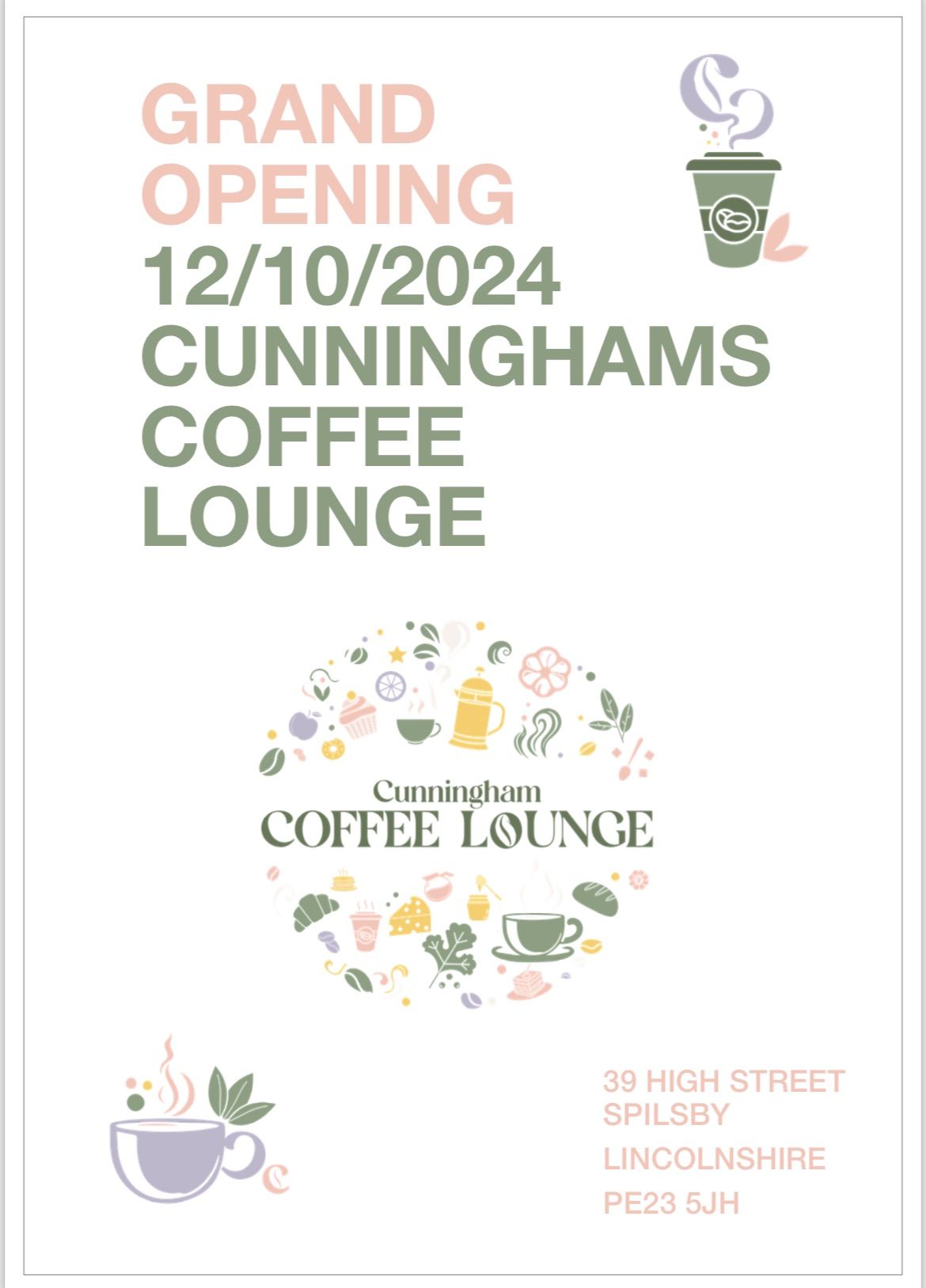 Cunningham's Coffee Lounge Grand Opening