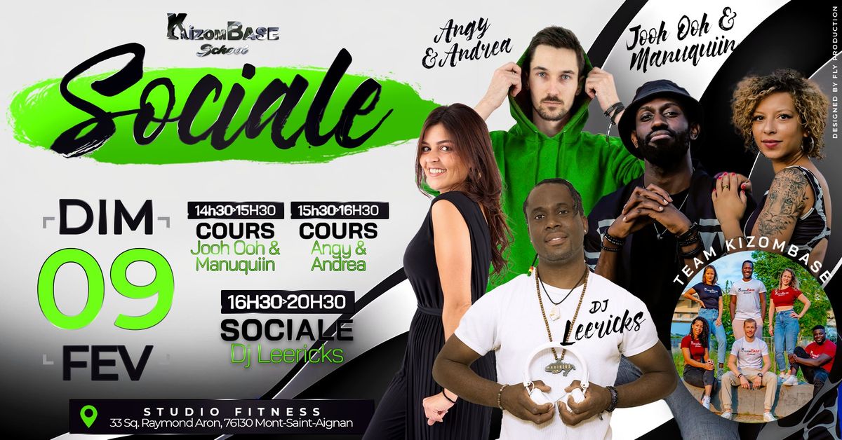 \u2728SOCIALE KIZOMBASE SCHOOL with Jooh Ooh & Manuquiin \/\/ Angy & Andrea \/\/ Dj Leericks\u2728