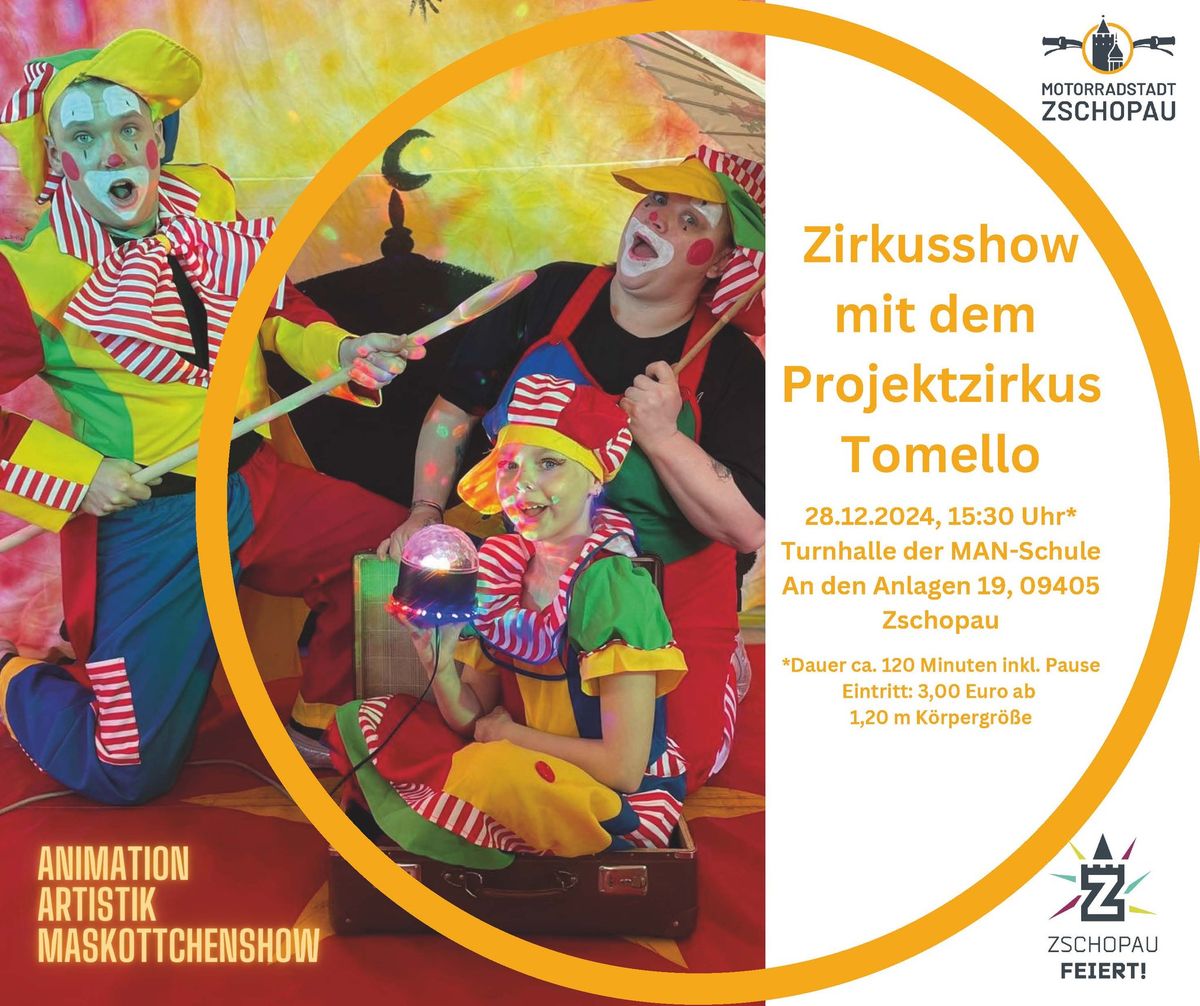 Zirkusshow mit dem Projektzirkus Tomello