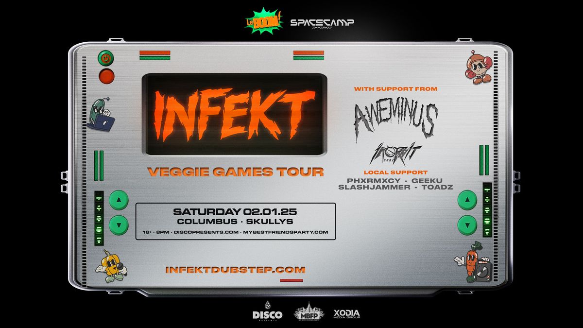 INFEKT VEGGIE GAMES TOUR +  AWEMINUS + IN ORBIT DUBZ \/ @ LeBOOM x SPACE CAMP :  2\/1\/24 SKULLYS 