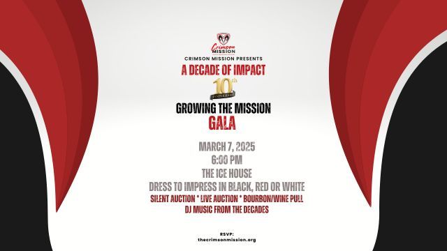 Crimson Mission 2025 Gala: A Decade of Impact