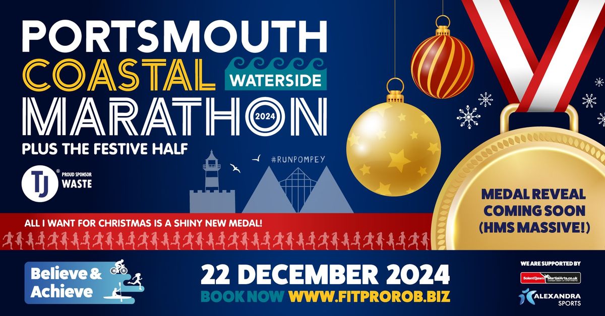 Portsmouth Coastal Waterside Marathon and Festive Half 2024