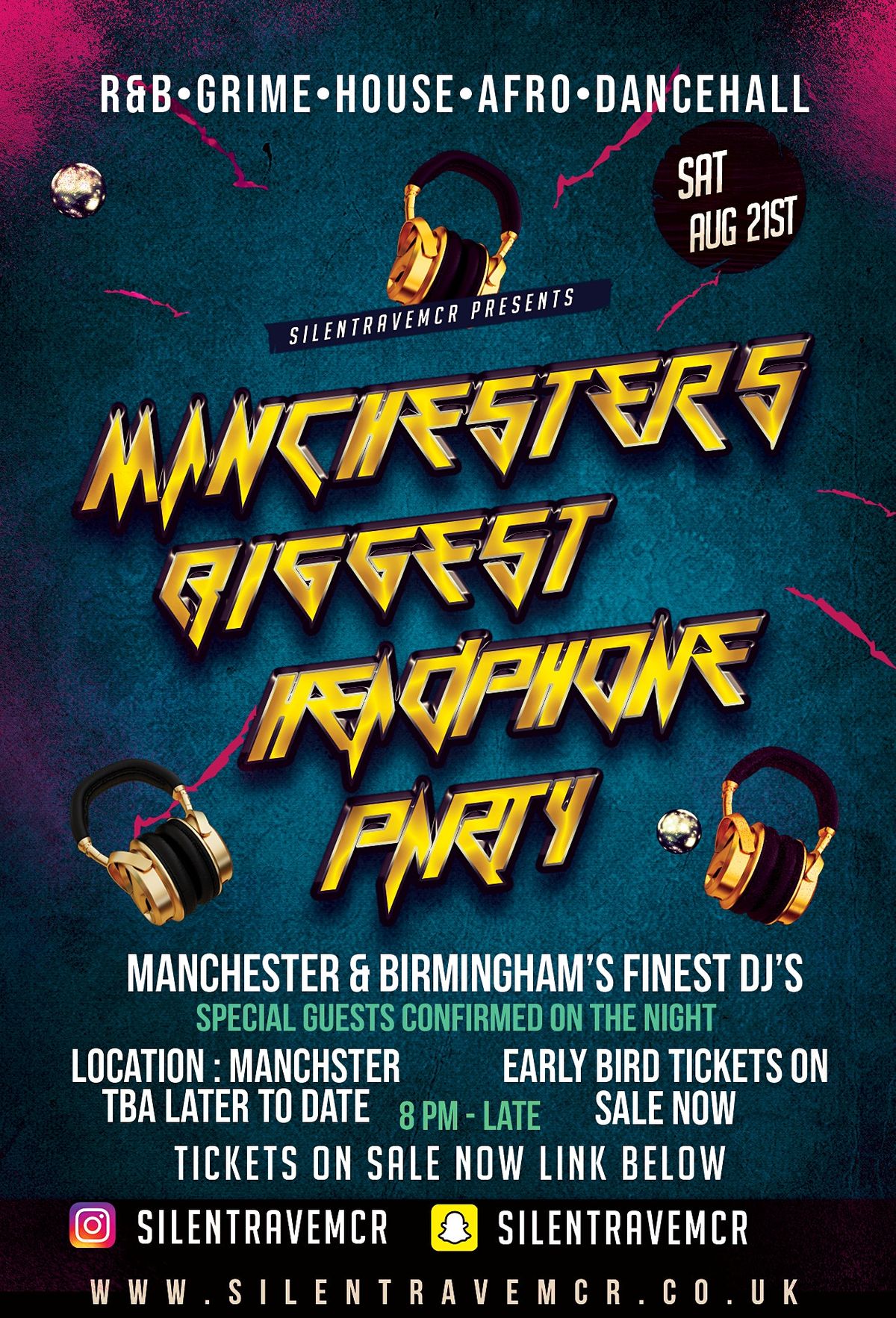 RAVE IN SILENCE HEADPHONE PARTY - MANCHESTER'S BIGGEST HEADPHONE PARTY
