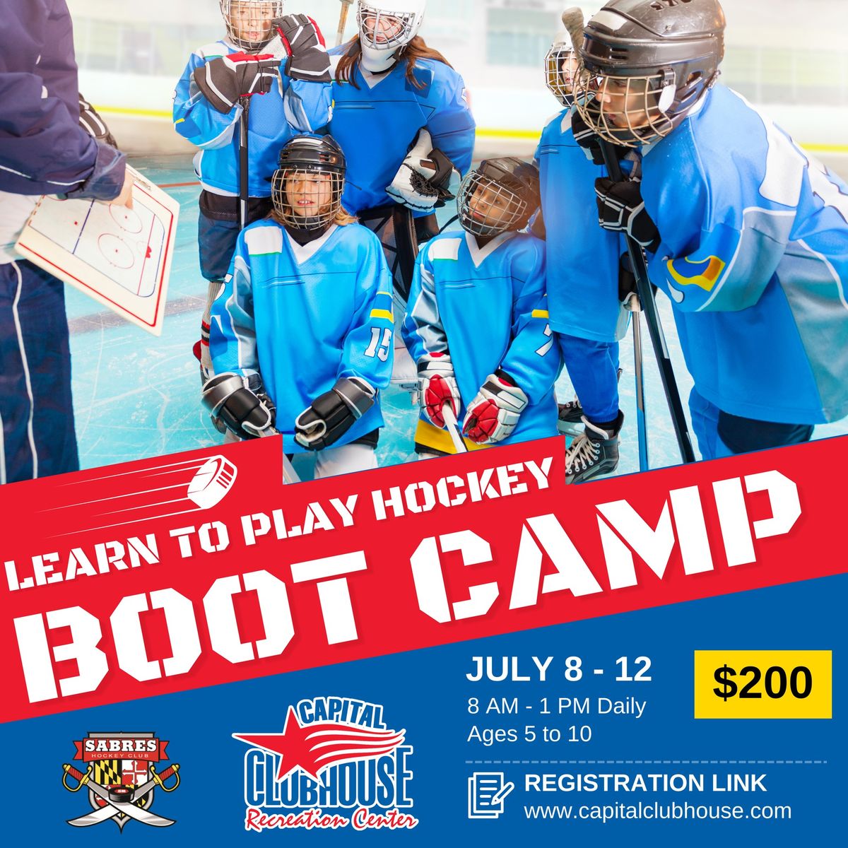 Learn To Play Hockey Boot Camp