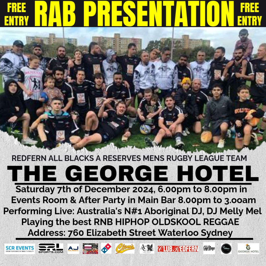 2024 RAB A RESERVES MENS TEAM PRESENTATION AT THE GEORGES HOTEL WATERLOO