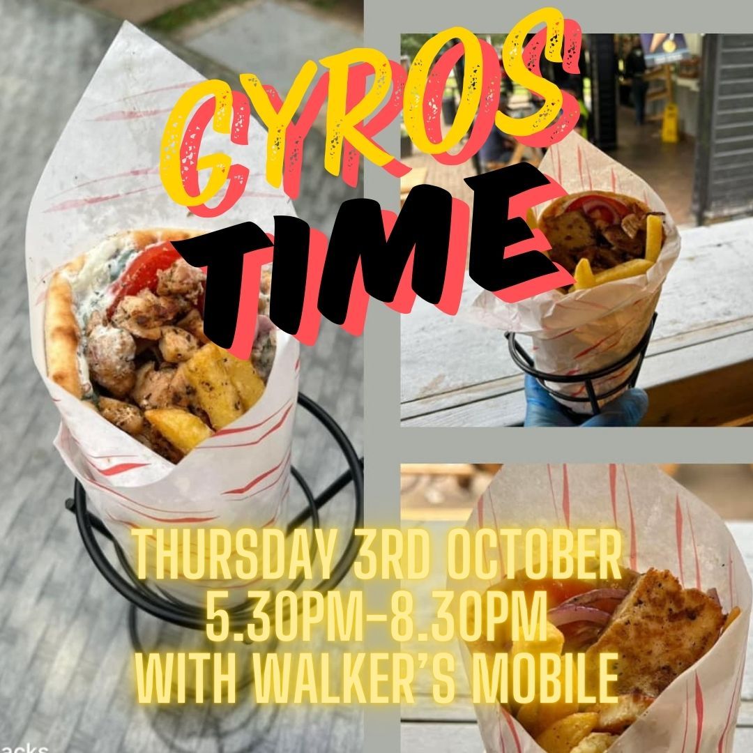 Street food with Walkers Greek Gyros