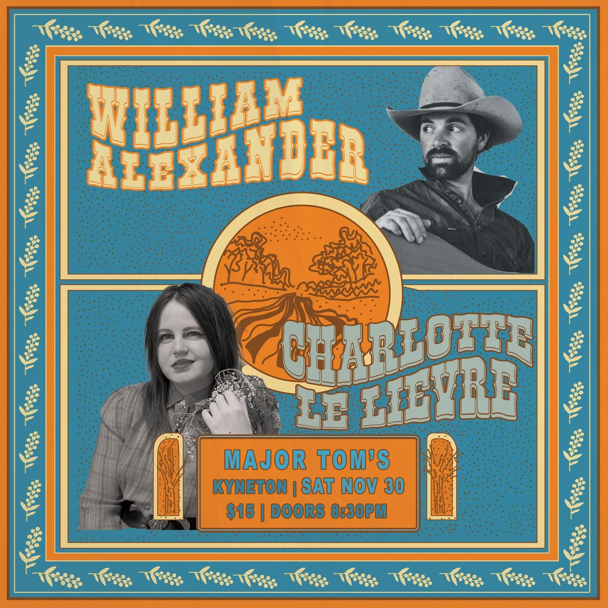 Charlotte Le Lievre + William Alexander at Major Tom's, Kyneton