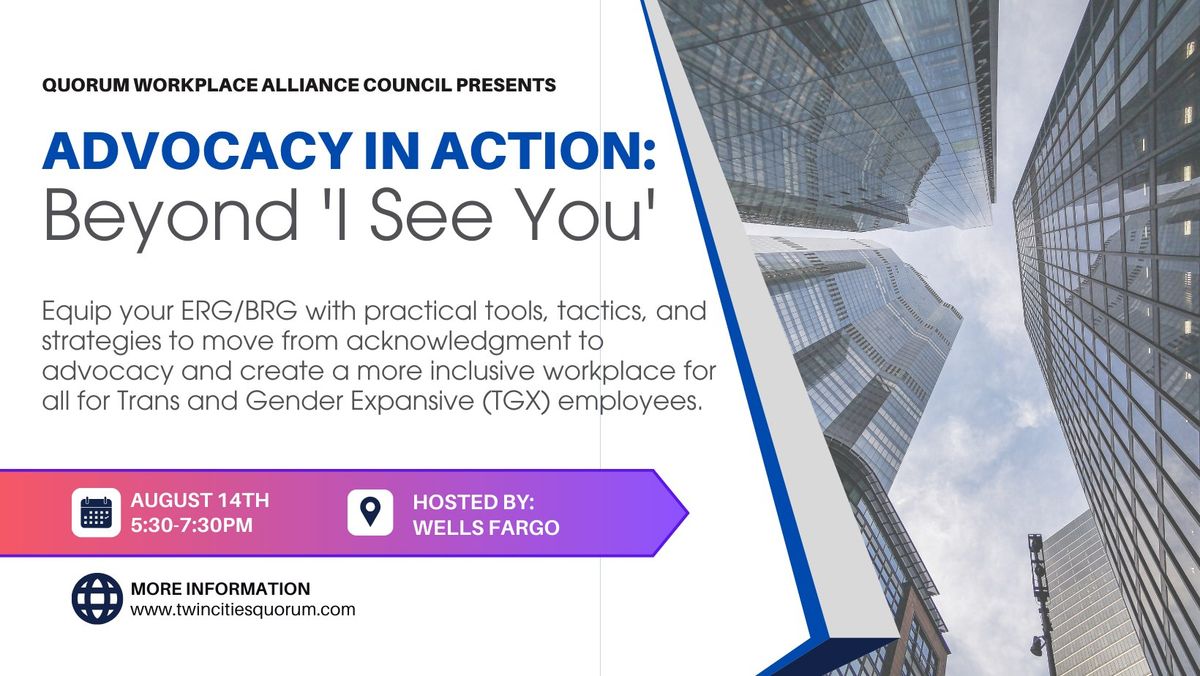 DATE CHANGE: Advocacy In Action: Beyond "I See You"