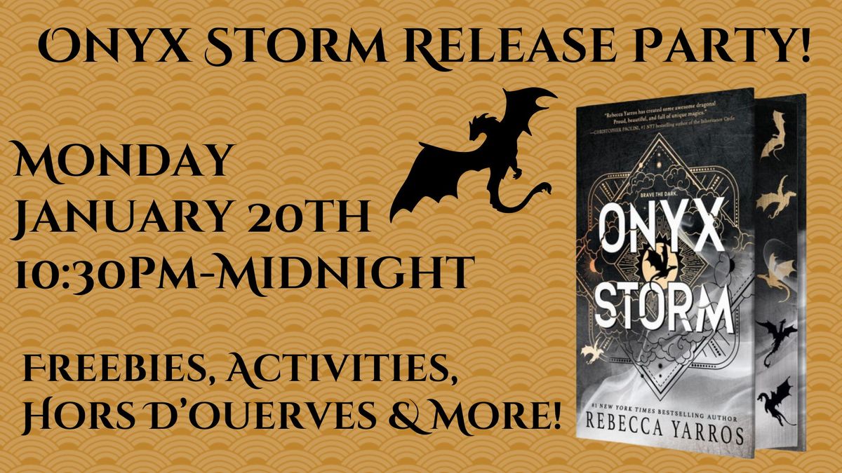 Onyx Storm Release Party