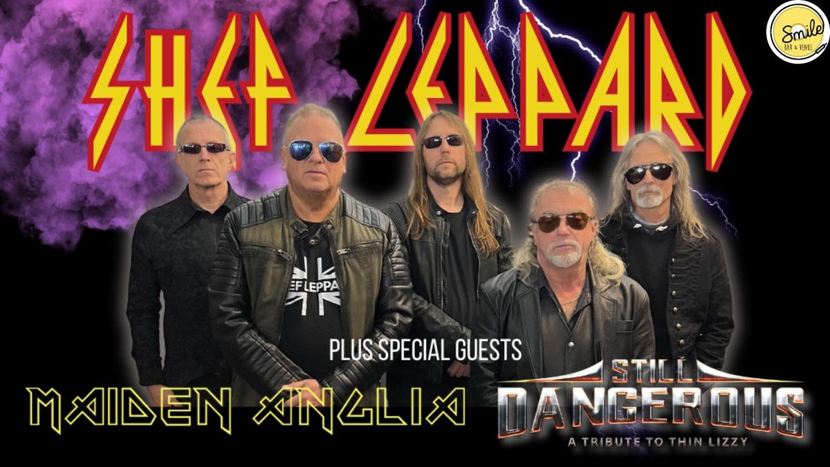TWIN AXE TOUR - SHEF LEPPARD - MAIDEN ANGLIA - STILL DANGEROUS