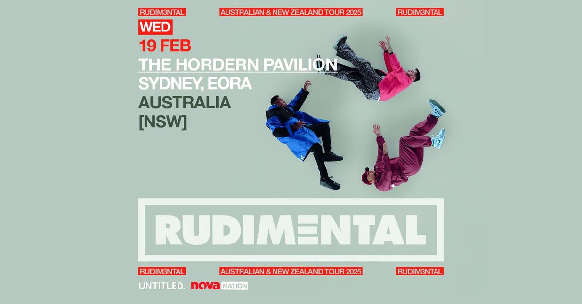 RUDIM3NTAL Australia Tour 2025 - Eora \/ Sydney