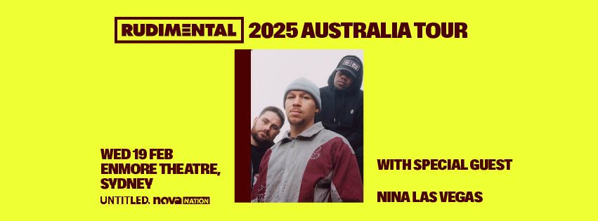 RUDIM3NTAL Australia Tour 2025 - Eora \/ Sydney