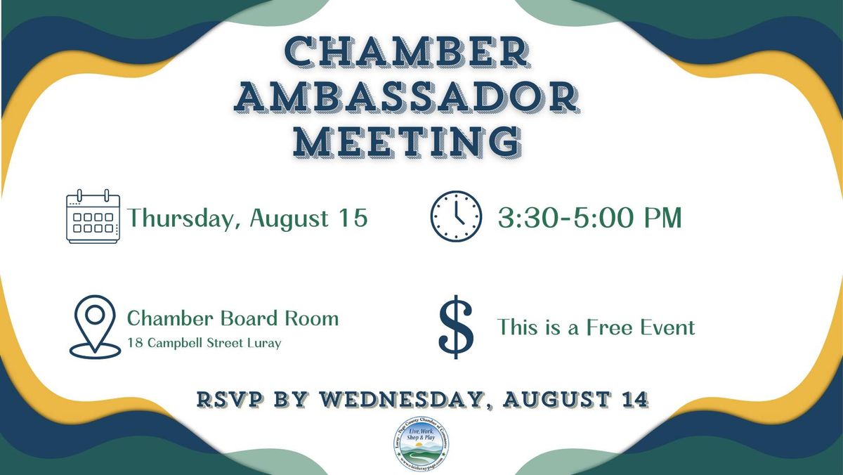 Chamber Ambassador Meeting