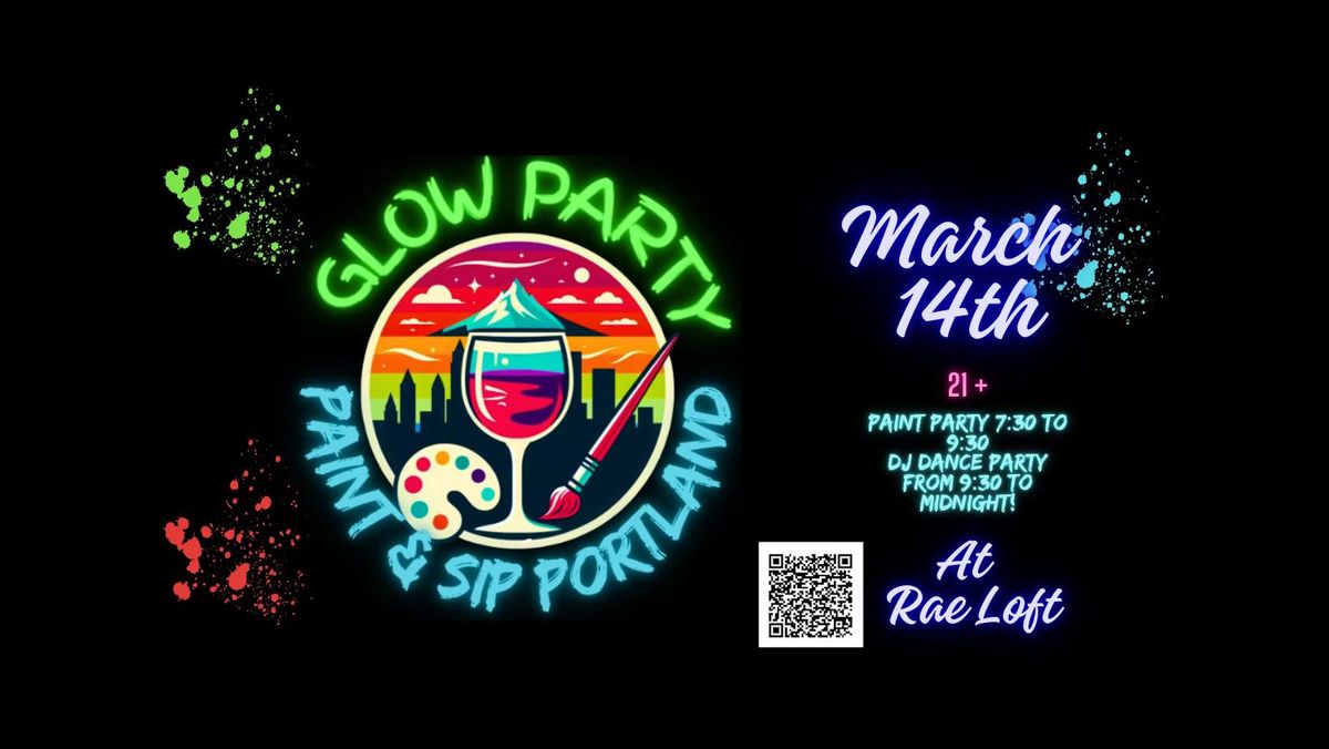 Glow Paint Party at Rae Loft!