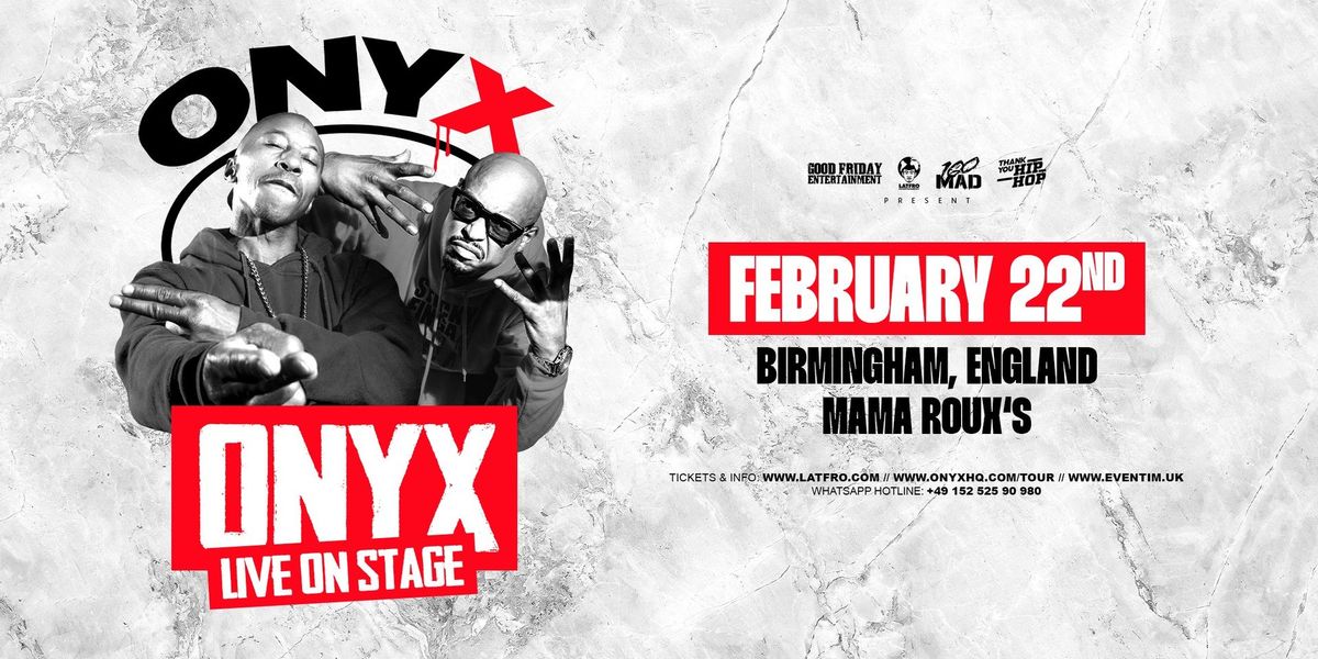 Onyx Live in Birmingham