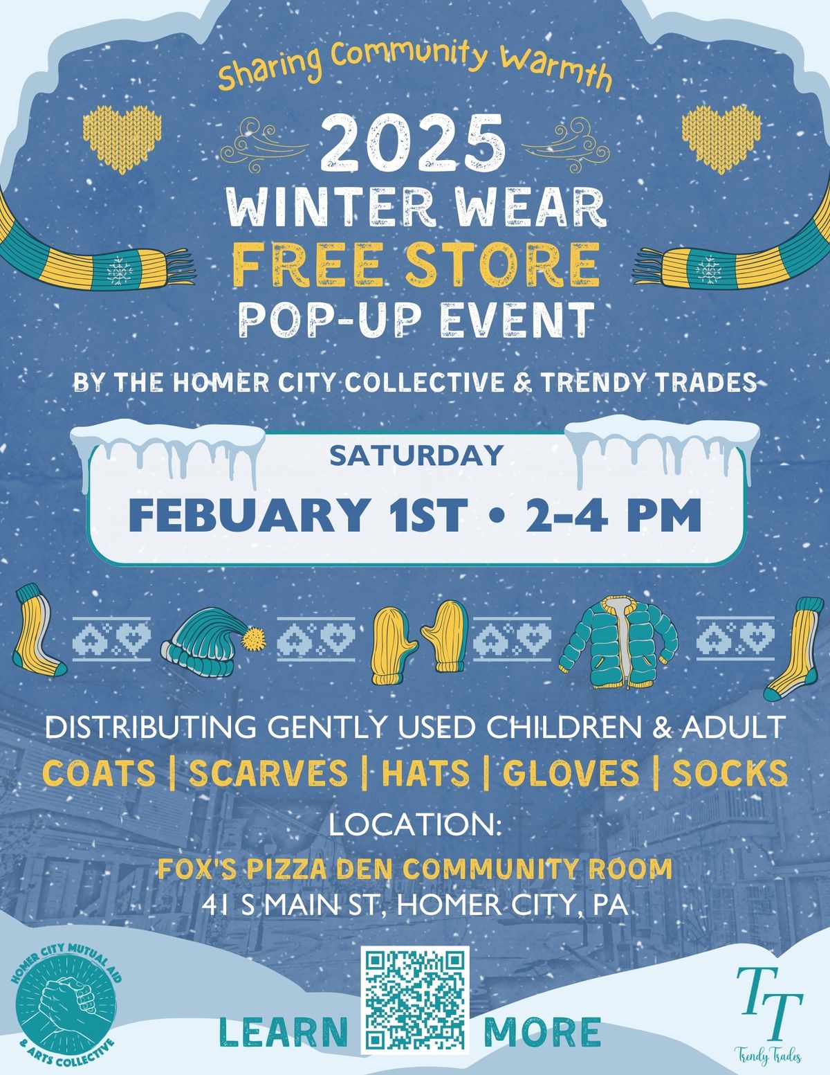 Homer City Winter Wear Free Store Pop-Up Event 2025