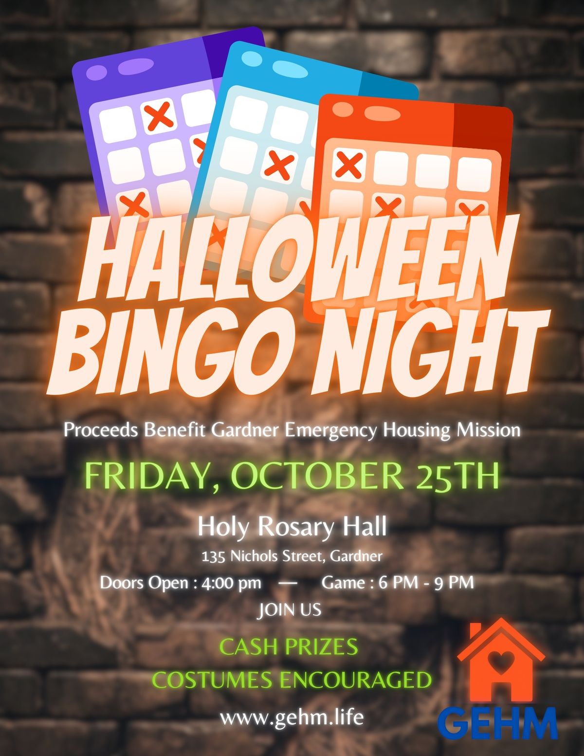 GEHM's Halloween Bingo