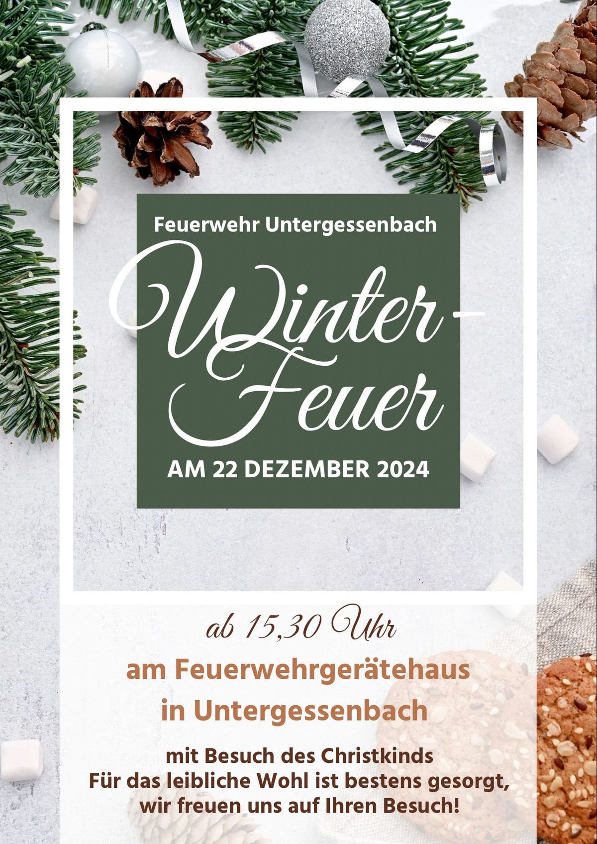 Winterfeuer der 