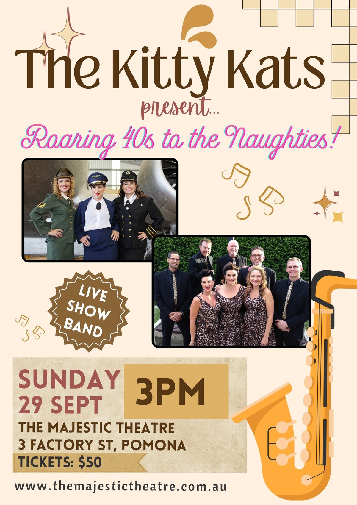 KITTY KATS - ROARING 40s TO THE NAUGHTIES