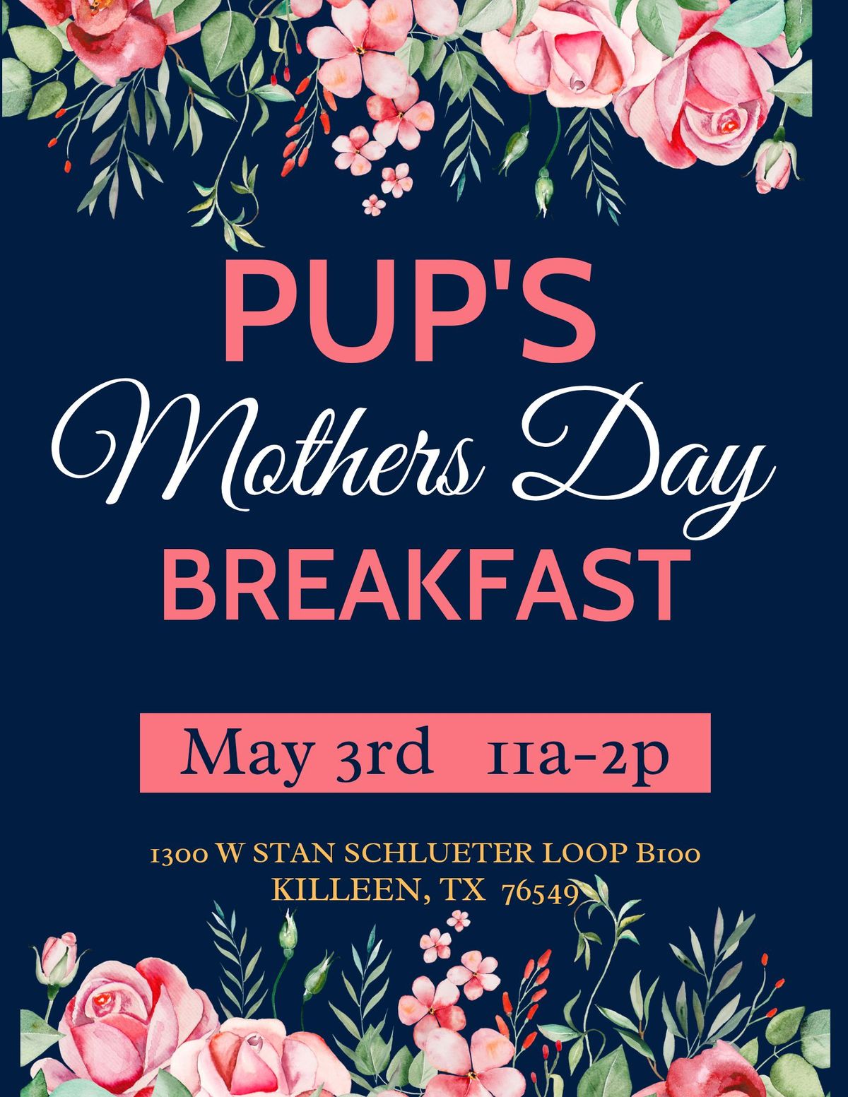 Pup's Mother's Day Breakfast