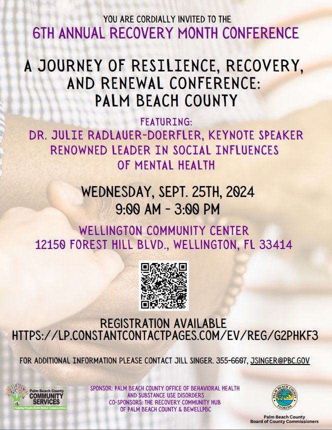 6th Annual Recovery Month Conference: A Journey of Resilience, Recovery and Renewal